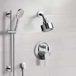 Remer SFR77 Chrome Shower Set with Multi Function Shower Head and Hand Shower